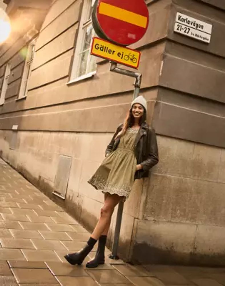 Madewell Washed Leather Oversized Motorcycle Jacket Brass Hardware