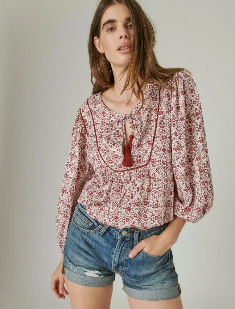 Lucky hot sale peasant top