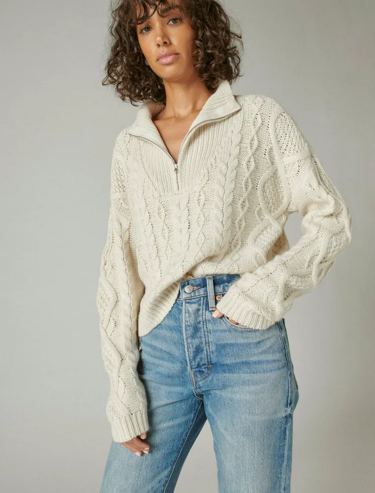 Half best sale knit sweater