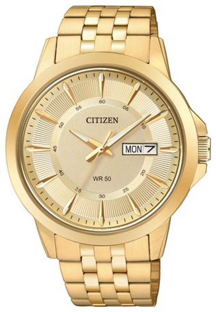 Gold discount waterproof watch