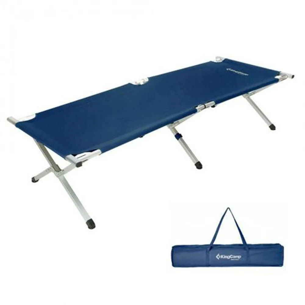 Kingcamp King Camp Folding Deluxe Camping Bed Blue | Coquitlam Centre