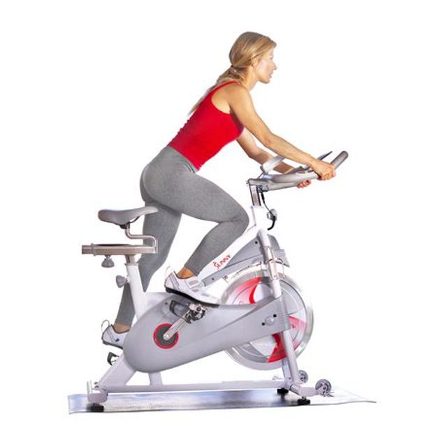 Sunny Health Fitness Magnetic Belt Drive Premium Indoor Cycling