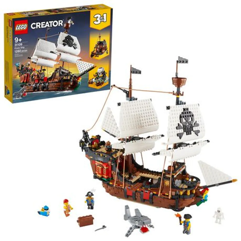 Lego Creator 3In1 Pirate Ship 31109 Toy Building Kit 1 260 Pieces