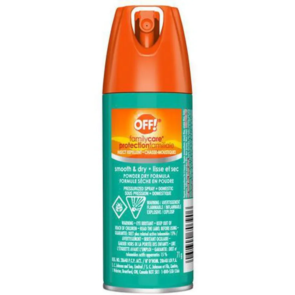 Off! Family Care Mosquito Insect Repellent Spray Smooth And Dry, 71G