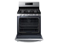 Samsung 5.8 cu. ft. Freestanding Gas Range with Convection in Stainless ...