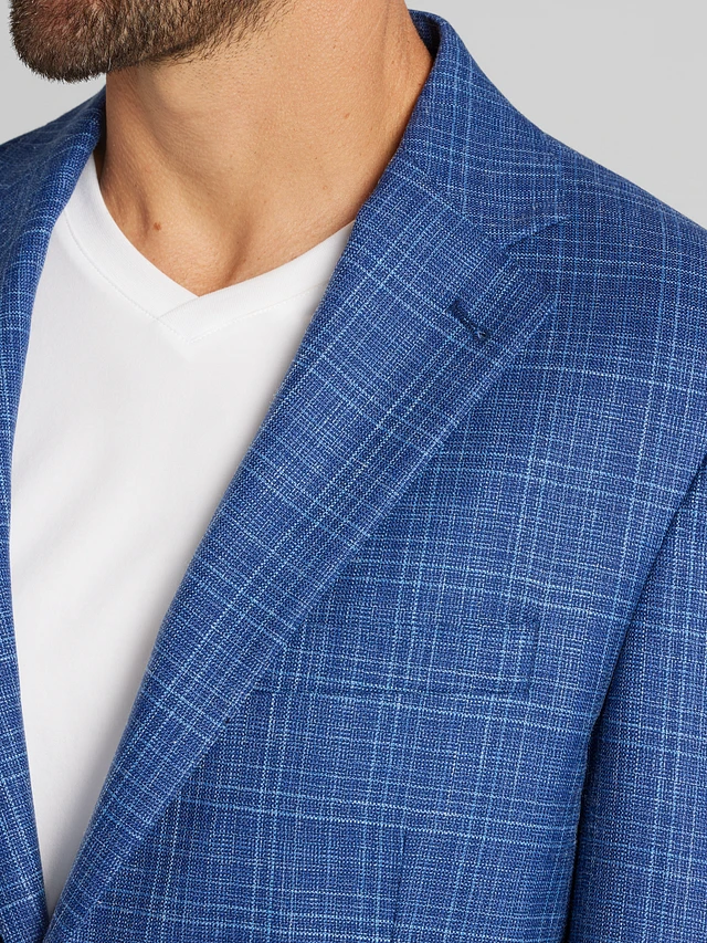 Michael Strahan Classic Fit Windowpane Sport Coat at