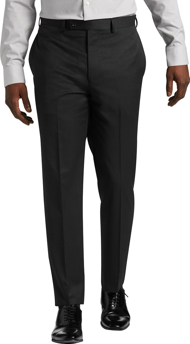 Black Men's Slim-Fit Suit Separates Pants main image 0
