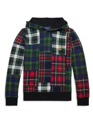 polo ralph lauren men's plaid fleece shirt jacket