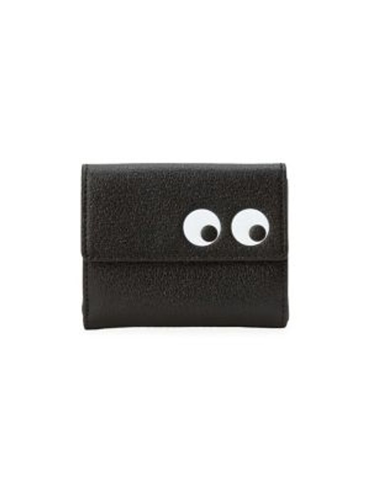 Anya Hindmarch Eyes Mini Tri-fold Leather Wallet | Metropolis at