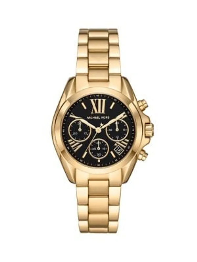 Michael Kors Montre chronographe en acier inoxydable doré Bradshaw