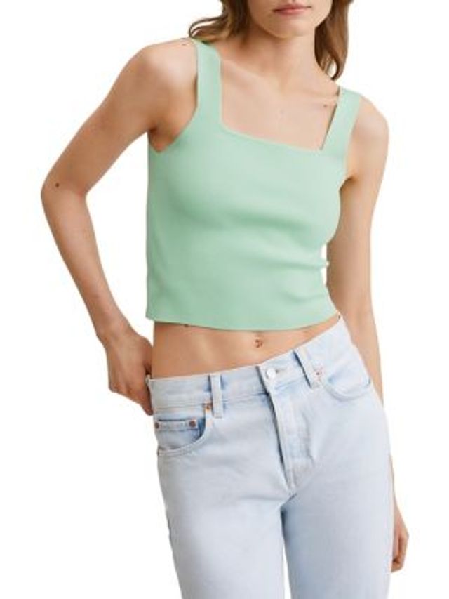 WILD PONY Olympia Lightweight Cropped Knit Top | Metropolis at