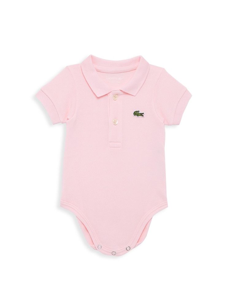 Lacoste Baby Boy's Organic Cotton Piqué Bodysuit Months The Summit