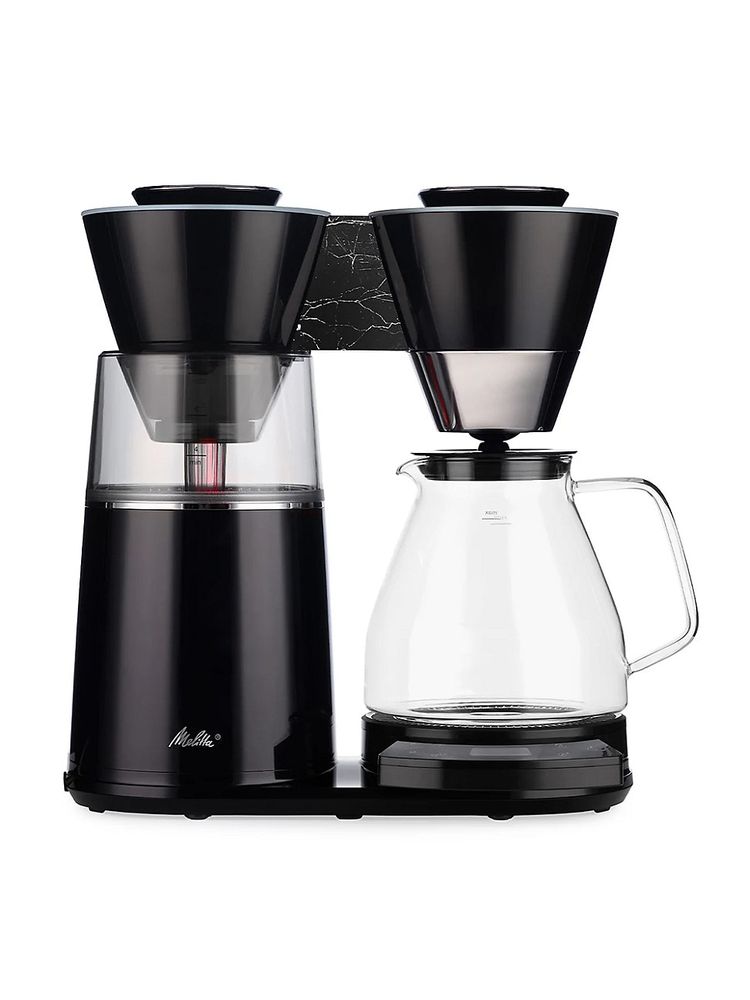 Melitta Vision 12-Cup Luxe Drip Coffee Maker & Glass Carafe - Black ...