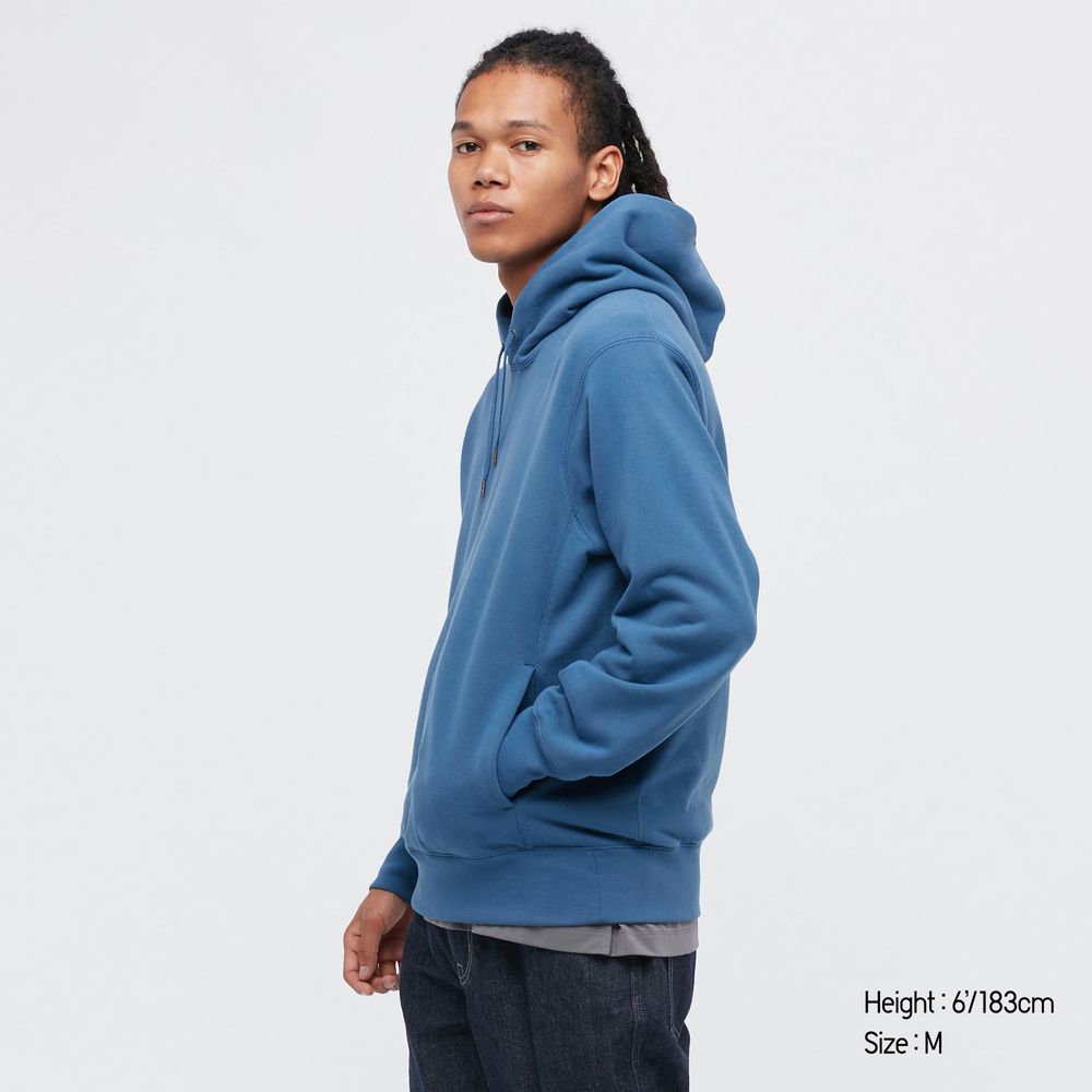 Uniqlo hot sale blue hoodie