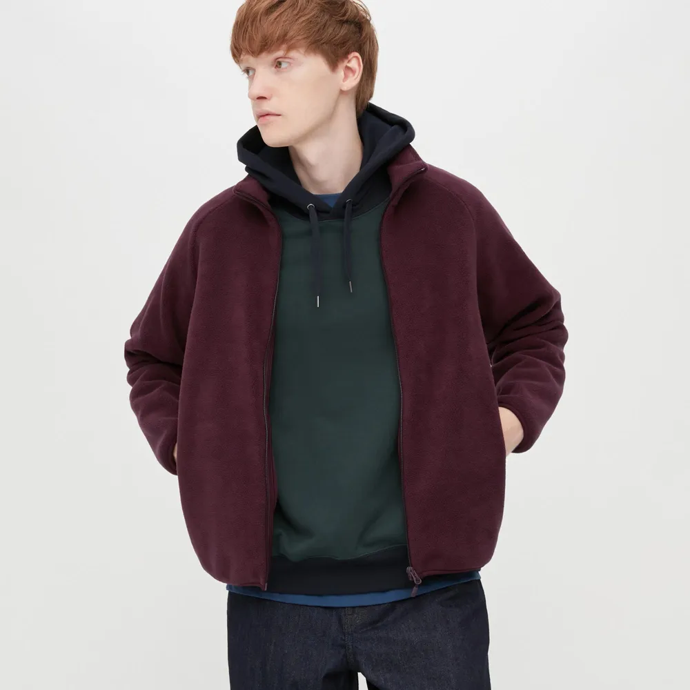 Fleece on sale hoodie uniqlo