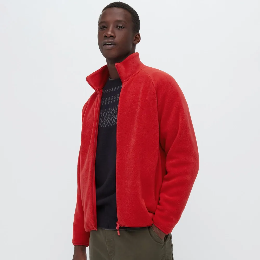 Mens fleece hot sale jacket uniqlo