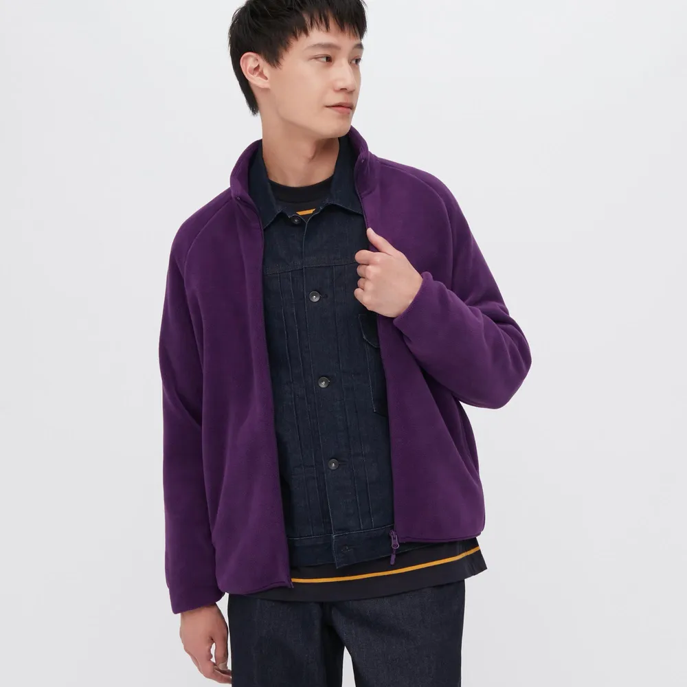 Fleece on sale cardigan uniqlo