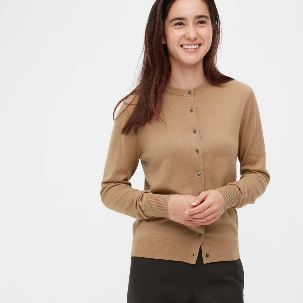 Crew neck hotsell cardigan women's