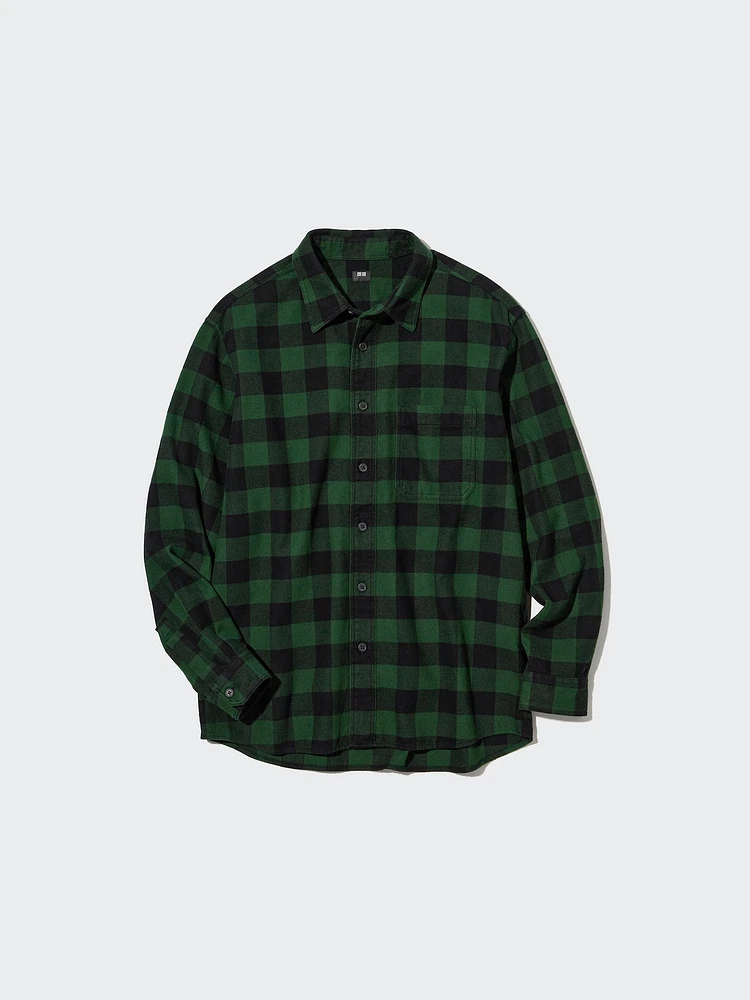UNIQLO FLANNEL CHECKED SHIRT REGULAR COLLAR | Scarborough