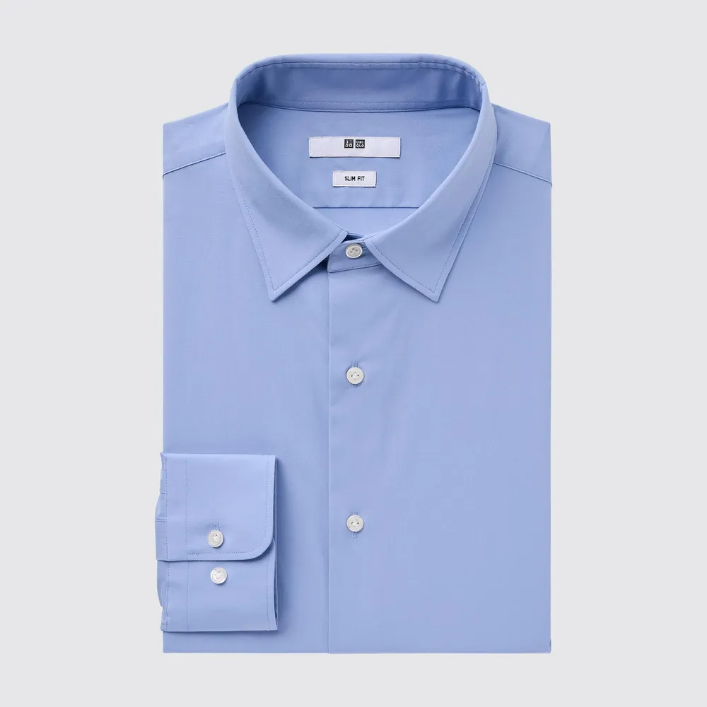 UNIQLO EASY CARE STRETCH SLIM FIT LONG SLEEVE SHIRT | Coquitlam Centre