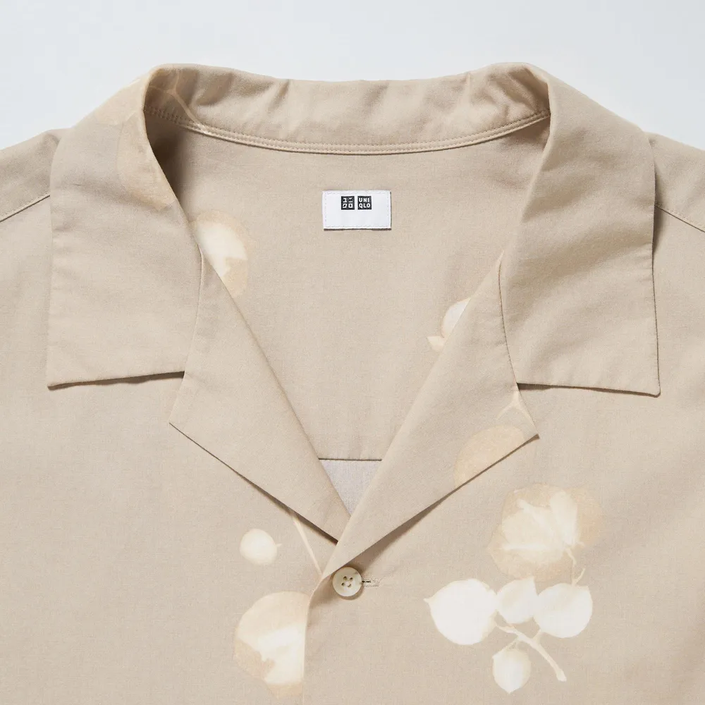 UNIQLO MODAL COTTON OPEN COLLAR SHORT SLEEVE SHIRT | Yorkdale Mall