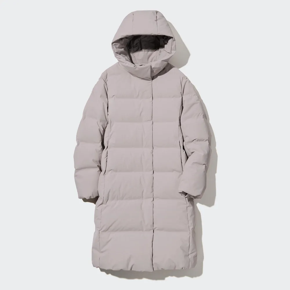 Women seamless 2025 down hooded parka