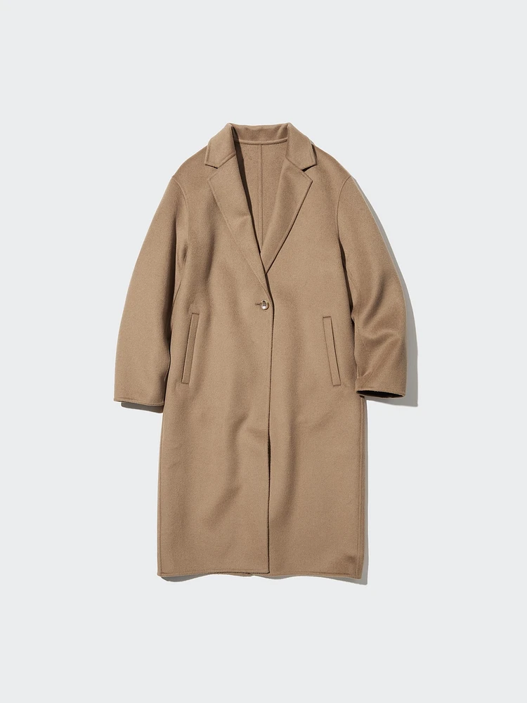 UNIQLO Double Face Long Coat | Pike and Rose