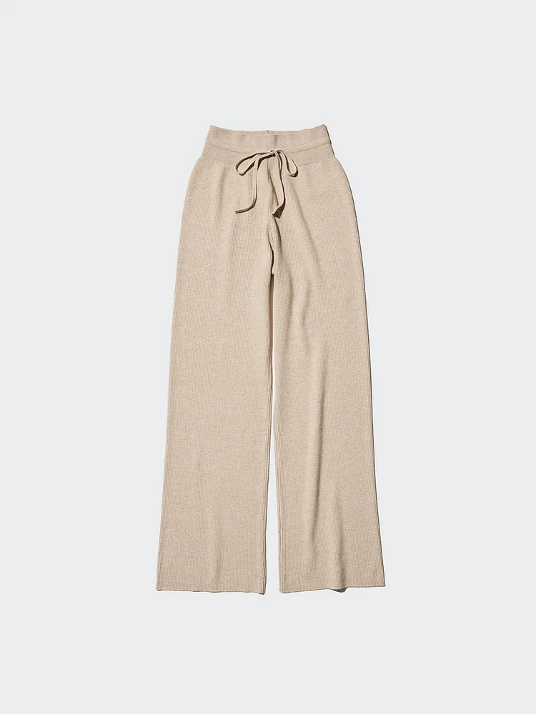 UNIQLO Washable Knit Ribbed Pants | Pike and Rose