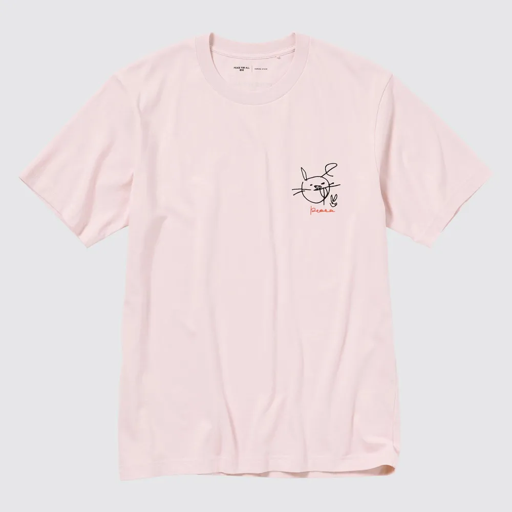 Uniqlo pink best sale t shirt