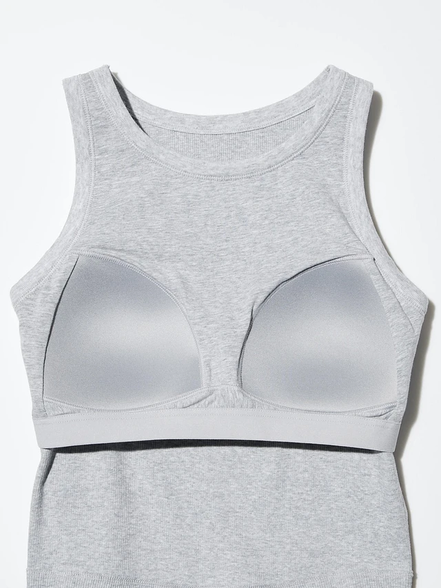 UNIQLO RIBBED CROPPED BRA SLEEVELESS TOP | Scarborough Town