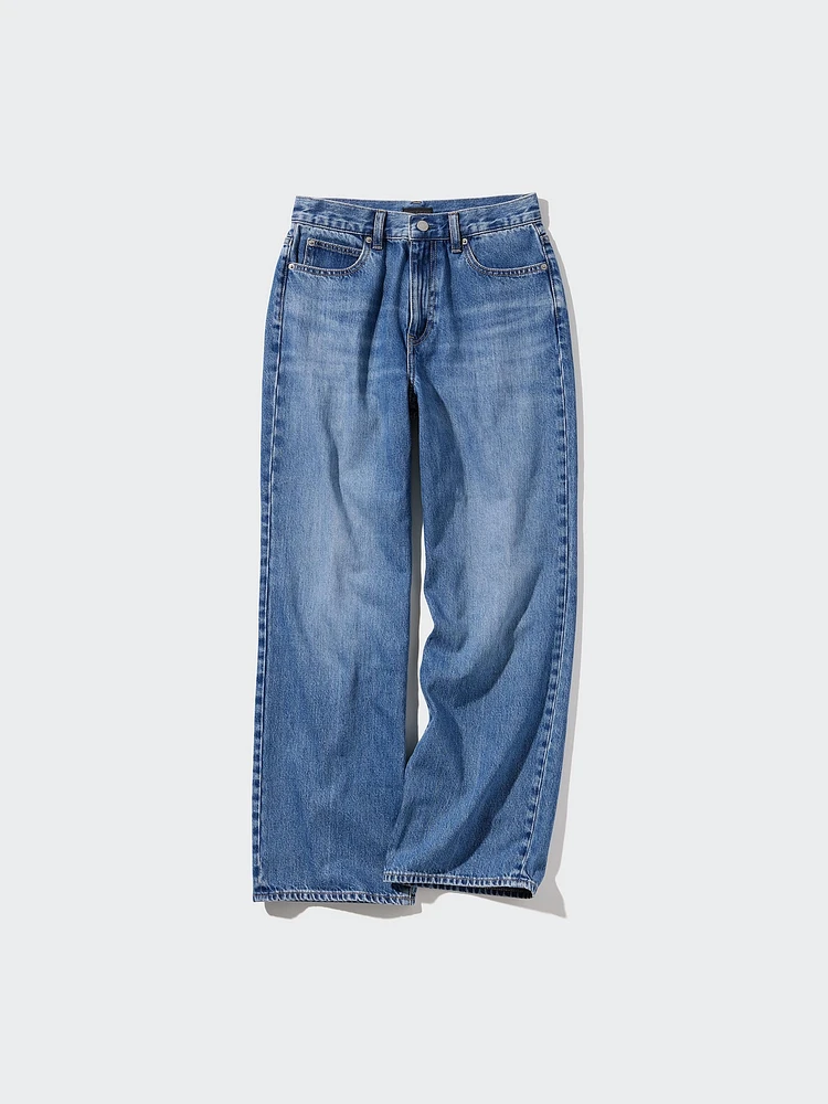 UNIQLO Wide Straight Jeans | Pike and Rose
