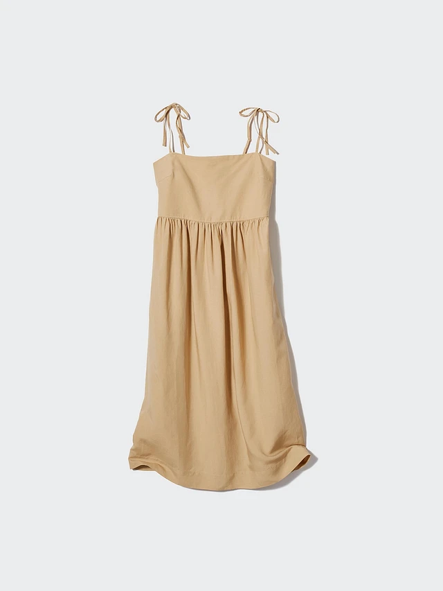 激安通販特集！ Dress Camisole Blend Linen UNIQLO | Cross King's ワンピース