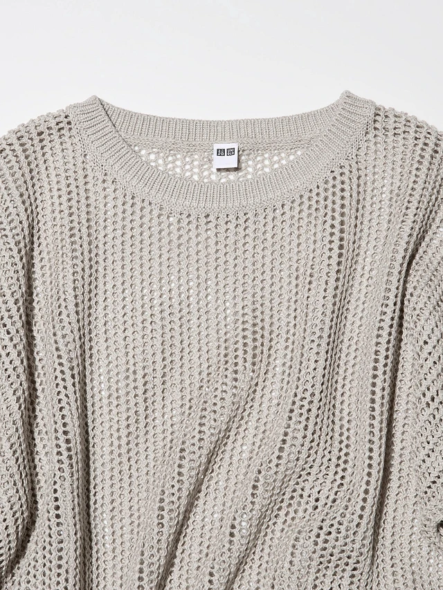 UNIQLO Mesh Sweater | Pike and Rose