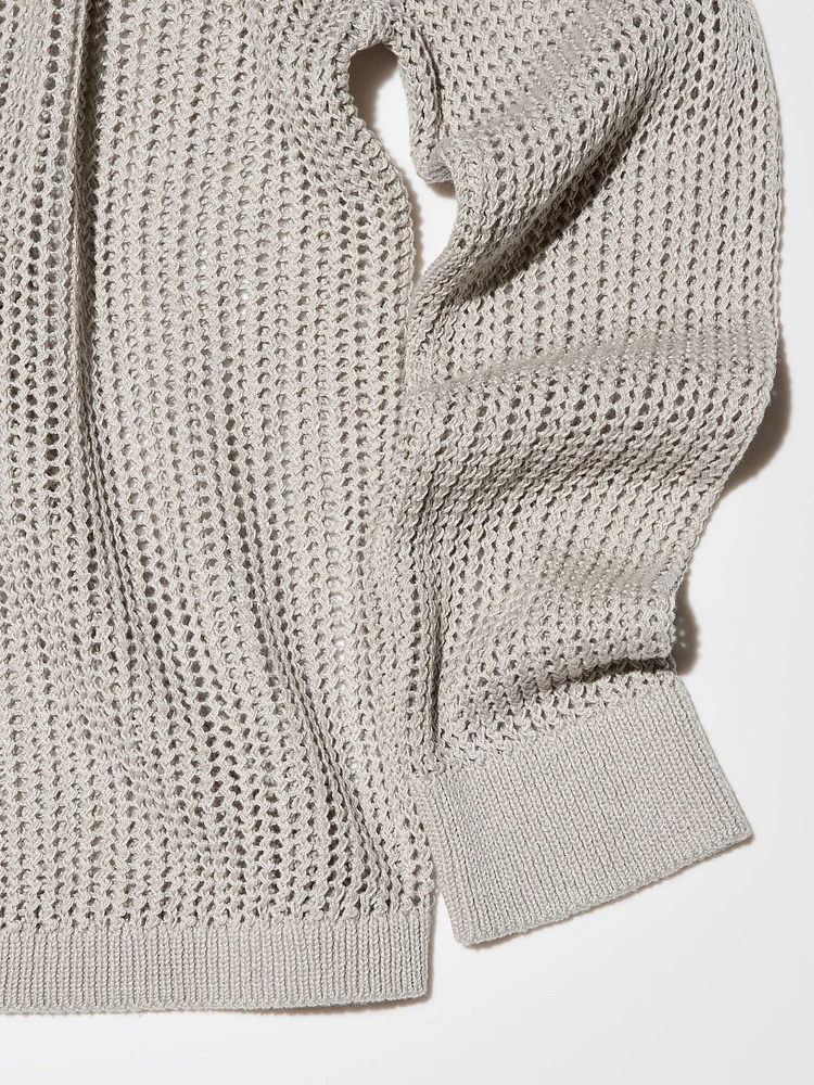 UNIQLO Mesh Sweater | Pike and Rose