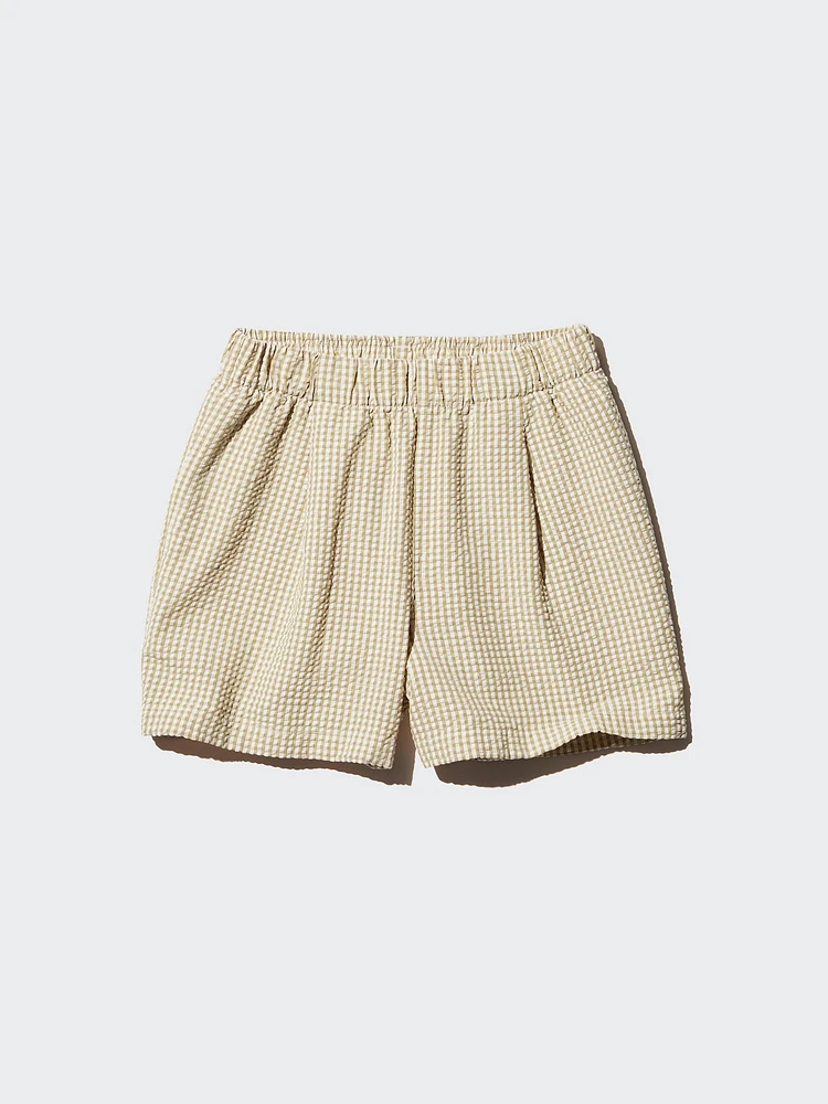UNIQLO Seersucker Easy Shorts (Gingham) | King's Cross