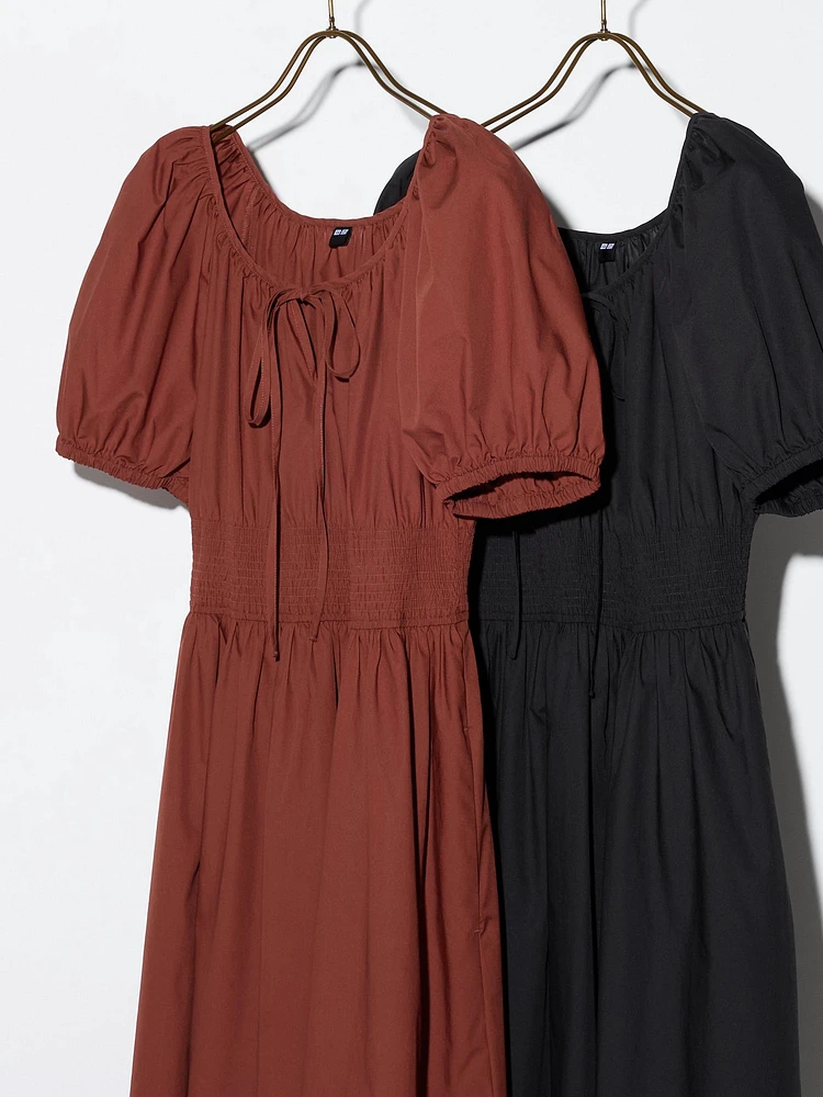 UNIQLO Volume Sleeve Dress | Pike and Rose UNIQLO Volume Sleeve Dress | Pike and Rose