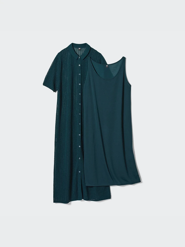 UNIQLO Lace Knit Dress | Pike and Rose