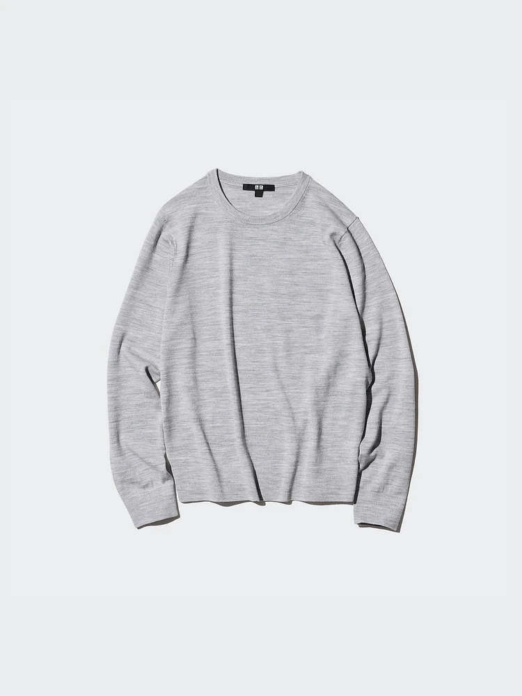 UNIQLO MERINO CREW NECK SWEATER at Coquitlam Centre in