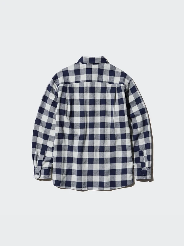 Vintage Uniqlo Flannel Casual Checked Thick Cotton Lumber