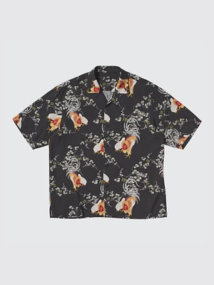 UNIQLO Open Collar Shirt | Short Sleeve | Edo Ukiyo-E Print