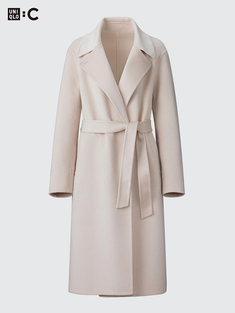 UNIQLO Double Face Wrap Coat | Pike and Rose