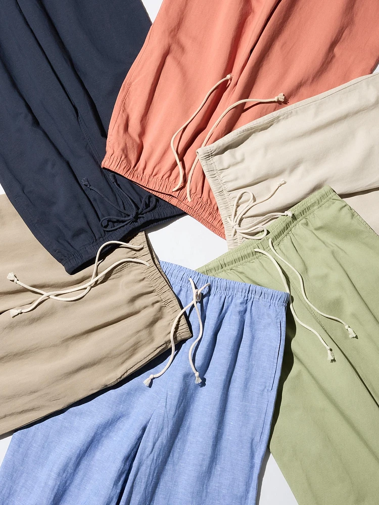 パンツ・ボトムスその他 [ASCLO MADE] Linen Check Set Up Slacks Linen Silk Check Pants – La Garçonne
