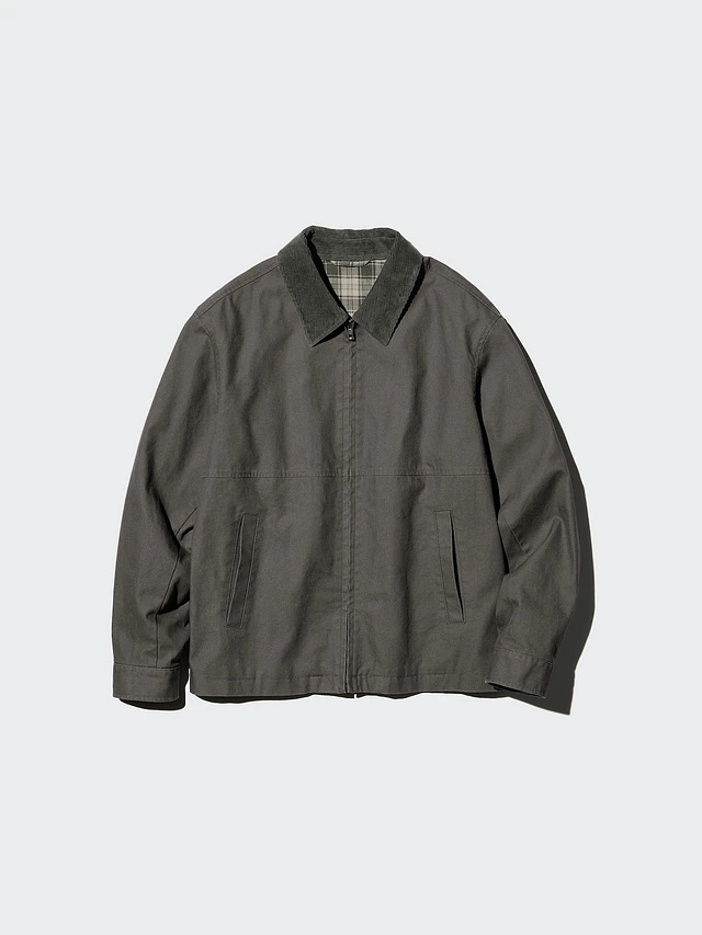 ジャケット・アウター OVERCOAT Tropical Wool Zip-Up Blouson Tropical Wool Zip-up Blouson in Charcoal – OVERCOAT