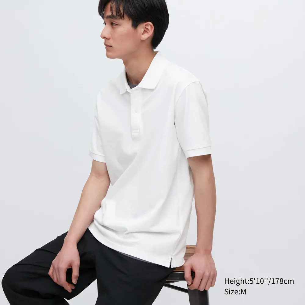 Uniqlo white outlet polo