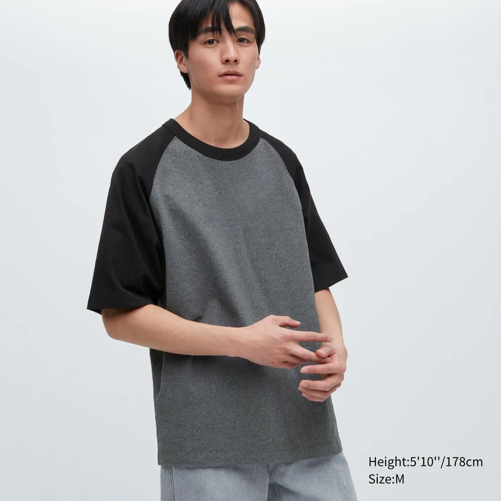 UNIQLO OVERSIZED HALF SLEEVE RAGLAN T-SHIRT | Square One