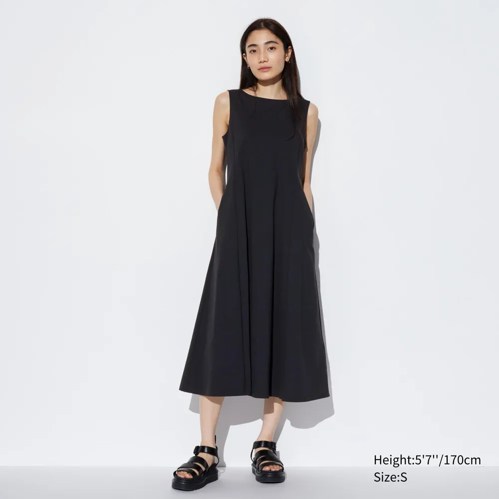 Uniqlo dress hot sale black