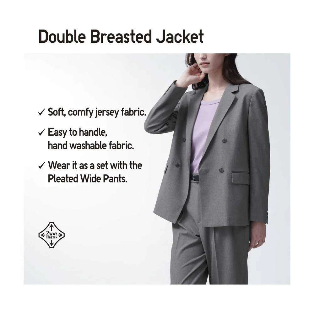 UNIQLO DOUBLE BREASTED JACKET | Coquitlam Centre