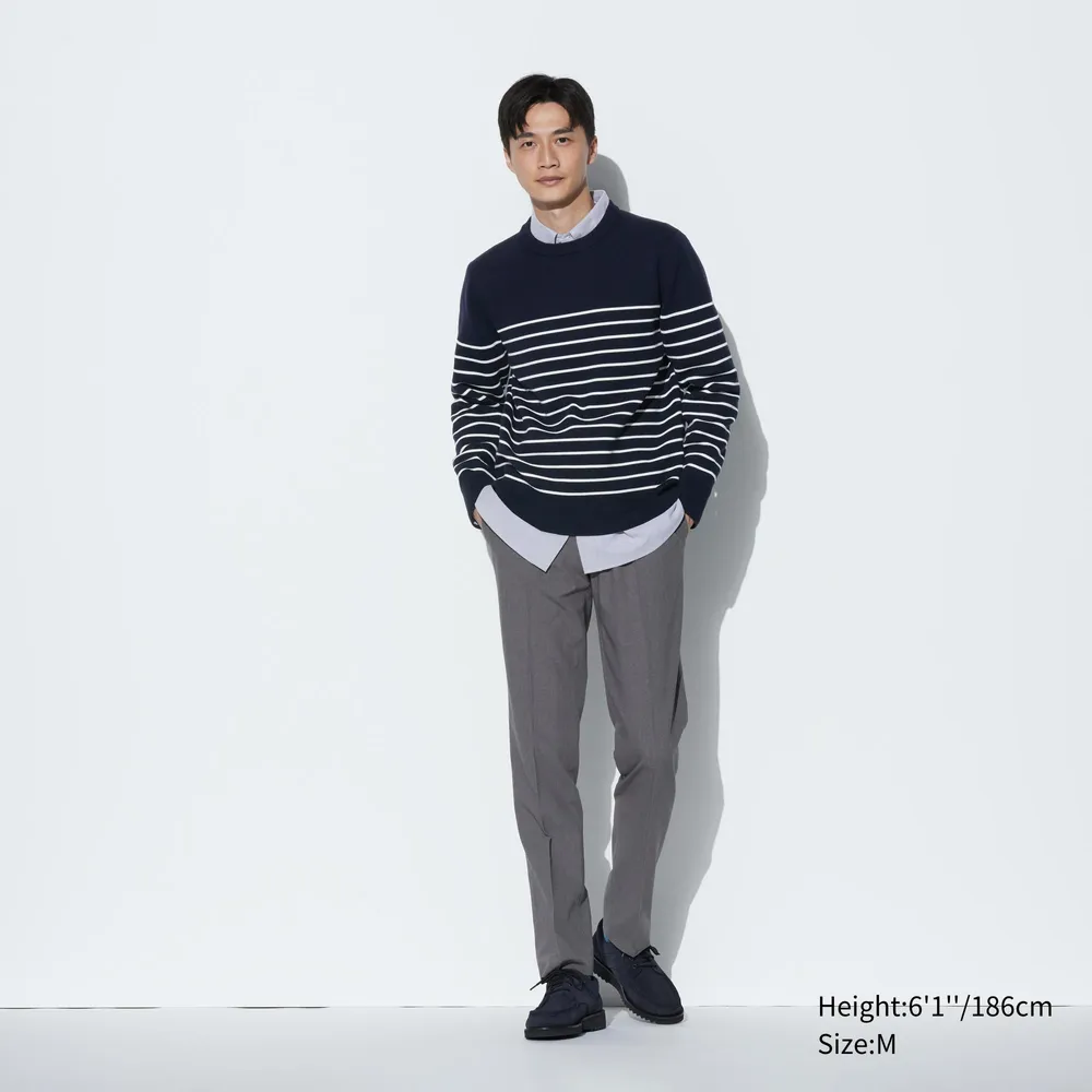 UNIQLO WASHABLE MILANO RIBBED CREW NECK SWEATER | Coquitlam