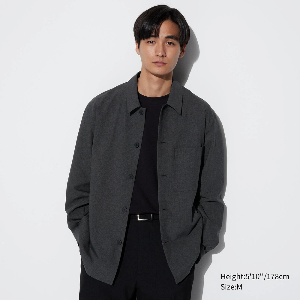 Shirt jacket uniqlo on sale