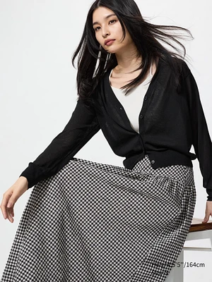 UNIQLO MESH V-NECK SHORT CARDIGAN | Scarborough Town Centre